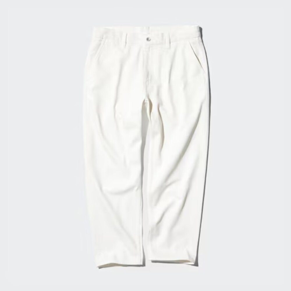 Uniqlo Relaxed Ankle Jeans 01 OFF WHITE [USED]